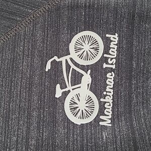 Girls Small Mackinac Island Gray Quarter-Zip Athletic Lightweight Pull over